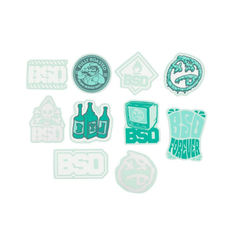 BSD Stickers Pack 2025 Design (X10 Stickers)